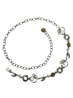 Chico's African Chain Belt with Giraffes and Elephants